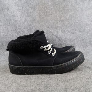 Old Navy Shoes Kids 3 Casual Sneaker High Top Black Lace Up Glitter Sole Trainer